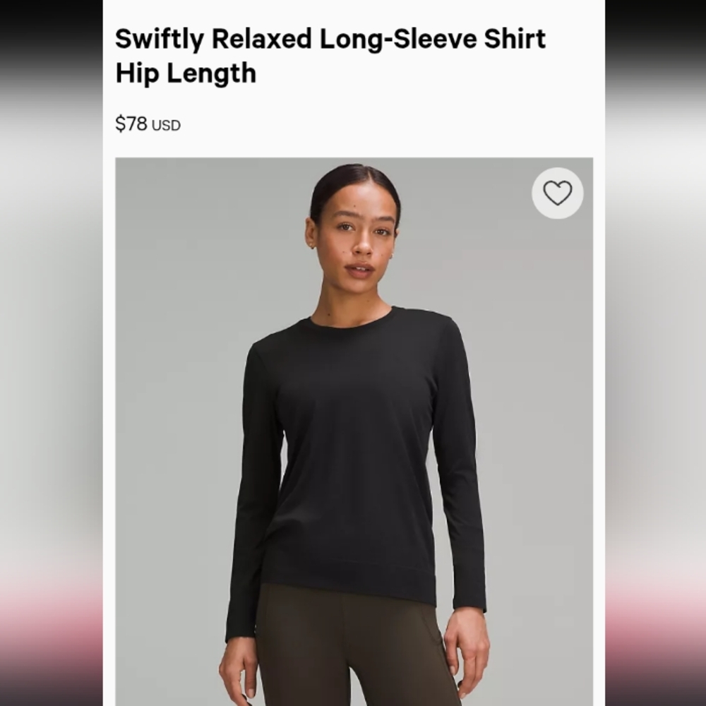 Swiftly Relaxed Long Sleeve Shirt